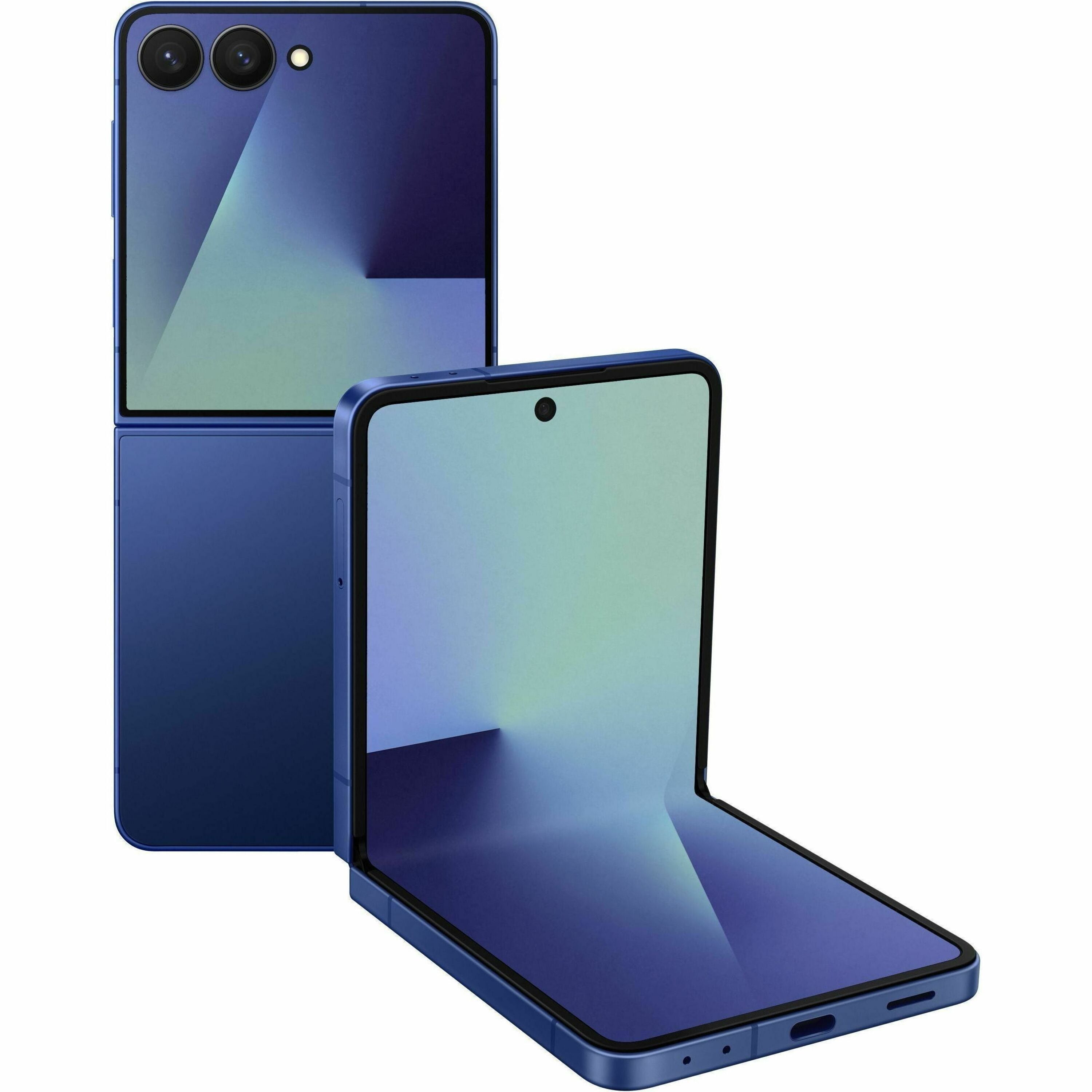 Samsung Galaxy Z Flip7 SM-F766U 256 GB Smartphone - 6.9" Flexible Folding Screen Dynamic AMOLED 2X Full HD Plus 2520 x 1080 - Deca-core (Cortex X5Single-core (1 Core) 3.30 GHz + Cortex A725 Dual-core (2 Core) 2.74 GHz + Cortex A725 Penta-core (5 Core) 2.36 GHz + Cortex A520 Dual-core (2 Core) 1.80 GHz) - 12 GB RAM - Android 16 - 5G - Blue Shadow - SM-F766UDBAXAA