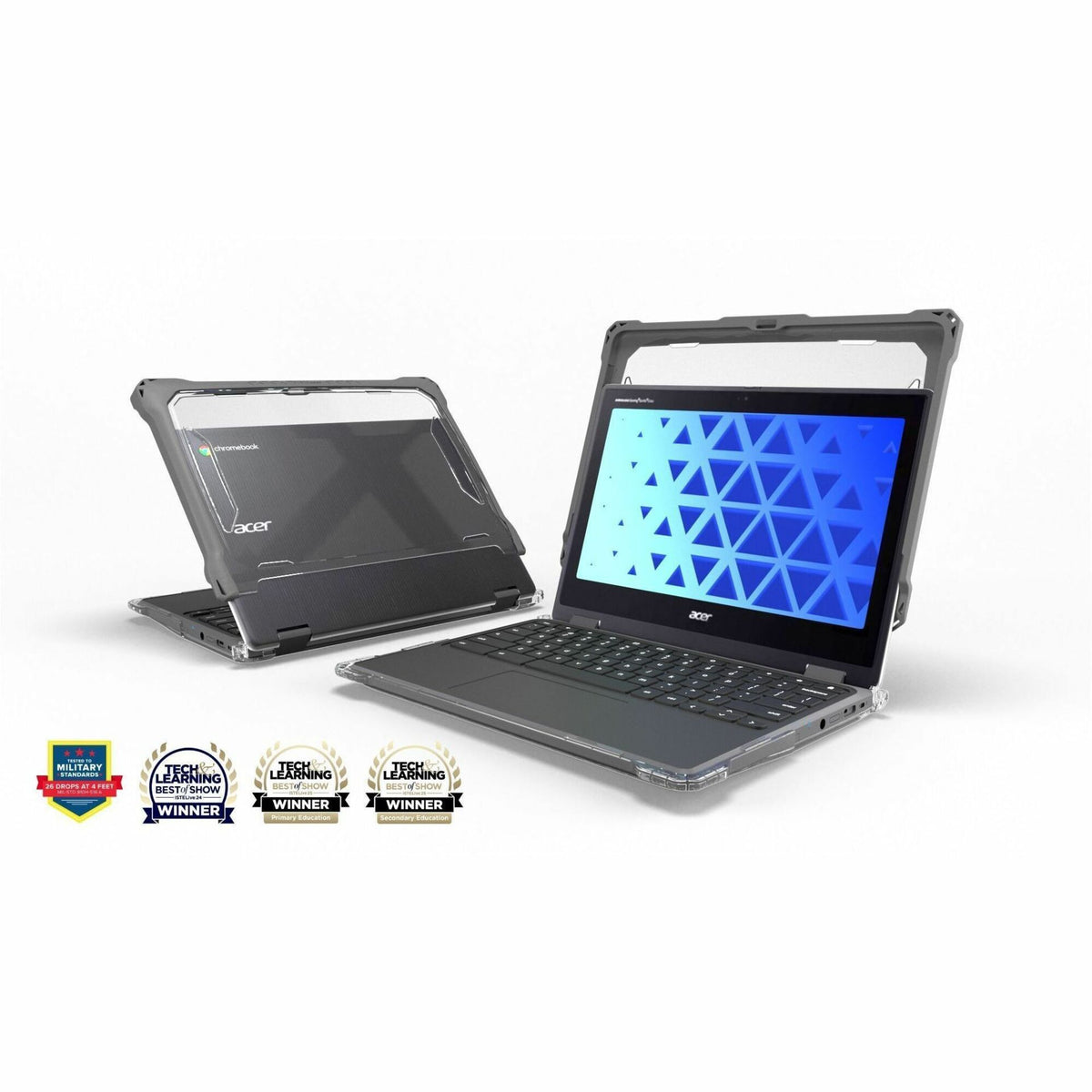 MAXCases Extreme Shell-FL for Acer R857T/R857TN Chromebook 12" (Grey) - ACESFLR857GRY