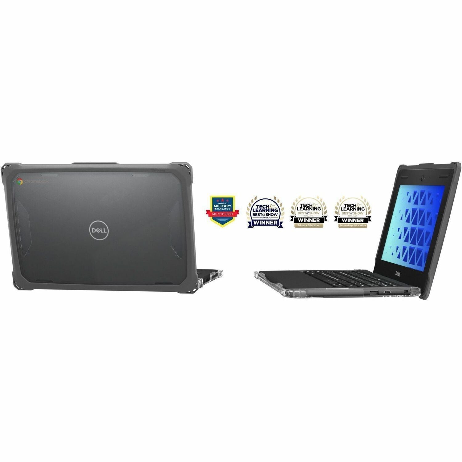 MAXCases Extreme Shell-FL for Dell 3100/3110/3120 Chromebook Clamshell 11.6" (Grey) - DLESFL31CGRY