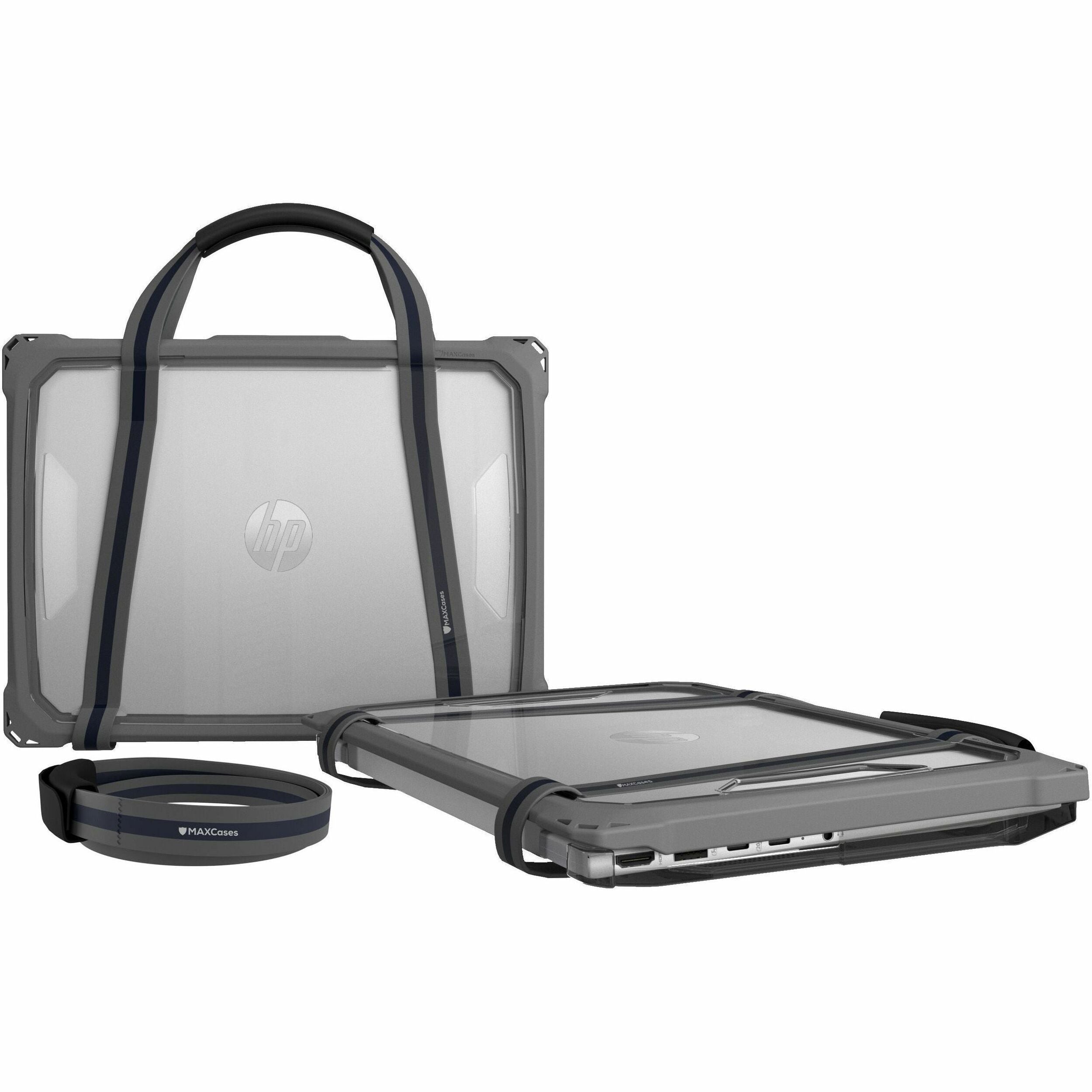 MAXCases Hand Strap For Extreme Shell-F (Grey/Blue) - MCAESFHS