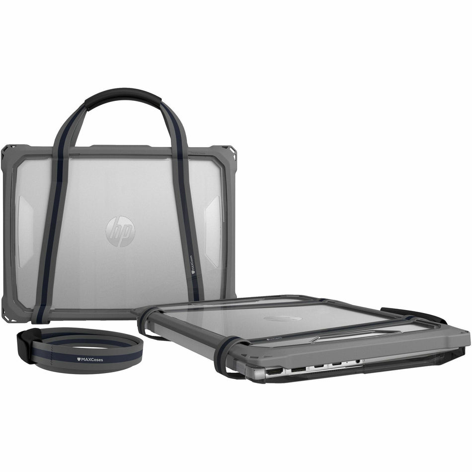 MAXCases Hand Strap For Extreme Shell-F (Grey/Blue) - MCAESFHS