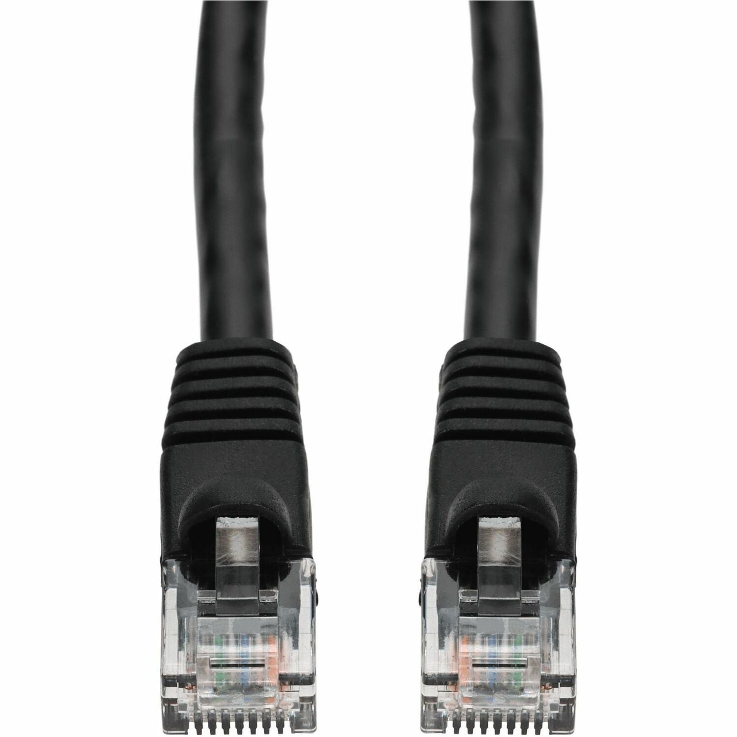 AddOn 1.5ft Black CAT 6 PVC Ethernet Cable Snagless Bubble Boot RJ-45 M/M - ADD-1-5FCAT6-BK