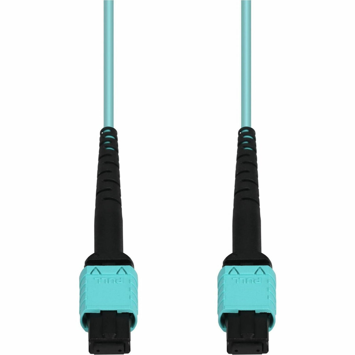 AddOn 2.5m MPO/UPC to MPO/UPC Aqua OM4 OFNR (Riser-Rated) 12-Strand Fiber Patch Cable - ADD-MPOMPO-2-5M5OM4
