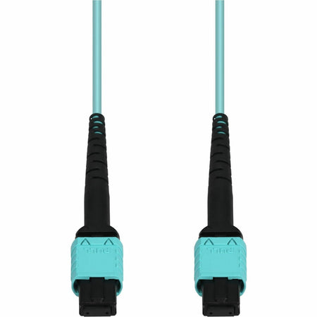 AddOn 2.5m MPO/UPC to MPO/UPC Aqua OM4 OFNR (Riser-Rated) 12-Strand Fiber Patch Cable - ADD-MPOMPO-2-5M5OM4