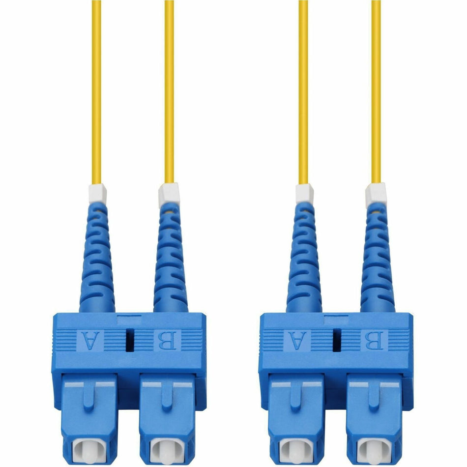 AddOn 0.5m SC to SC Yellow OS2 Duplex OFNR (Riser-Rated) SMF Fiber Patch Cable - ADD-SC-SC-0-5M9SMF