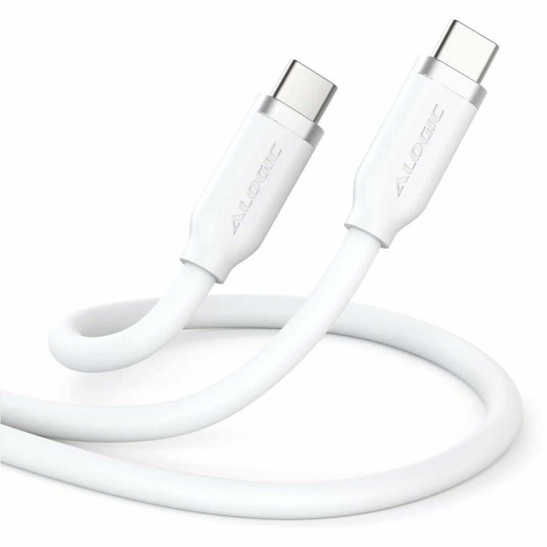 Alogic USB-C Silicone Flexible Charging Cable - 240W - ELSI5U2CCWH1
