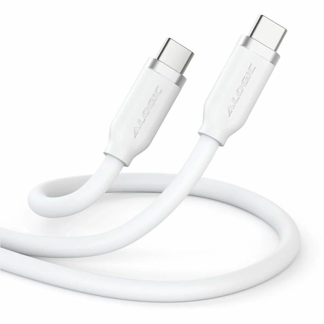 Alogic USB-C Silicone Flexible Charging Cable - 240W - ELSI5U2CCWH2