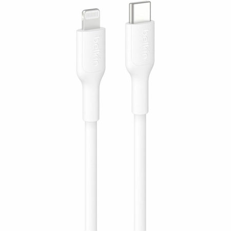 Belkin USB-C Cable with Lightning Connector, 3.3ft/1m, White - CAA021FQ1MWH