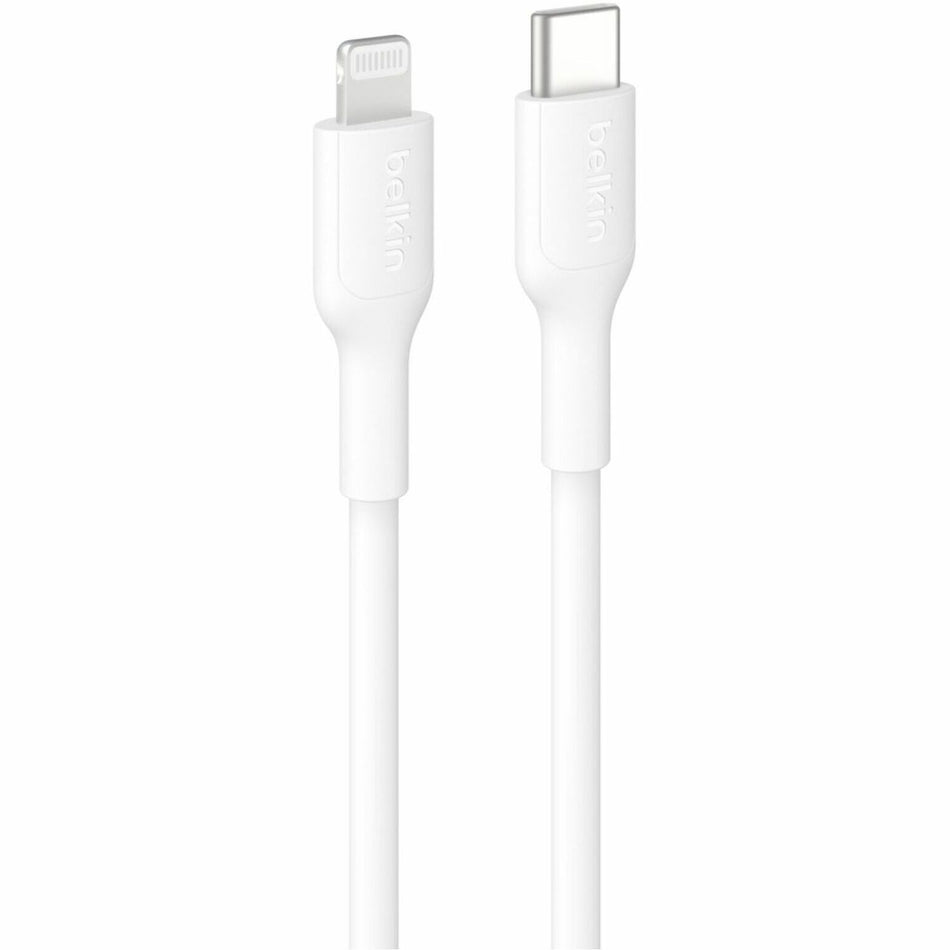 Belkin USB-C Cable with Lightning Connector, 3.3ft/1m, White - CAA021FQ1MWH