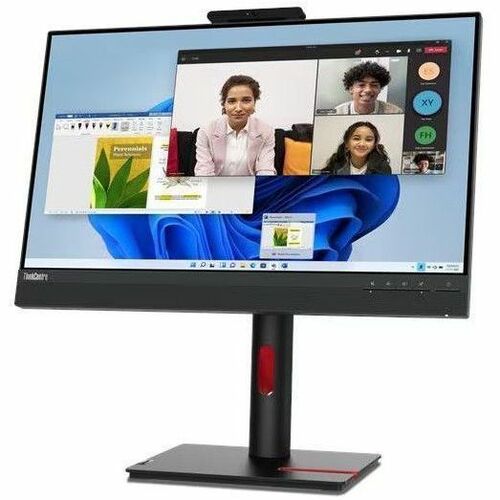 Lenovo ThinkCentre TIO24 Gen5 24" Class Webcam Full HD LED Monitor - 16:9 - Black - 12NAGAR1UZ