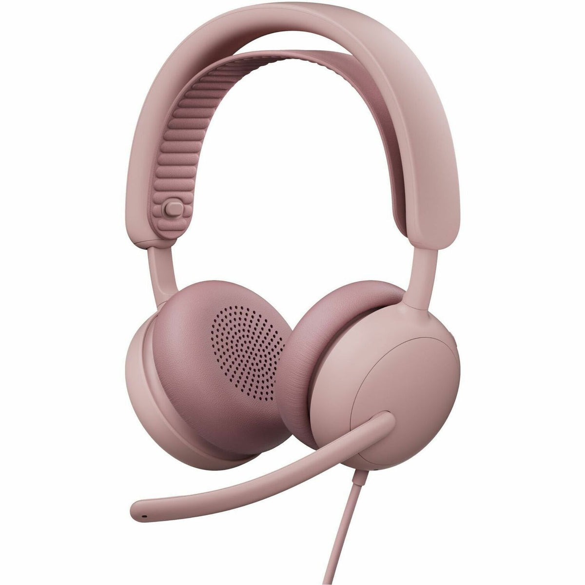 Logitech Zone Wired 2 for Business - Noise-Canceling Headset with Adaptive Hybrid ANC, Microsoft Teams Certified, USB-C with USB-A adapter, Rose - 981-001609