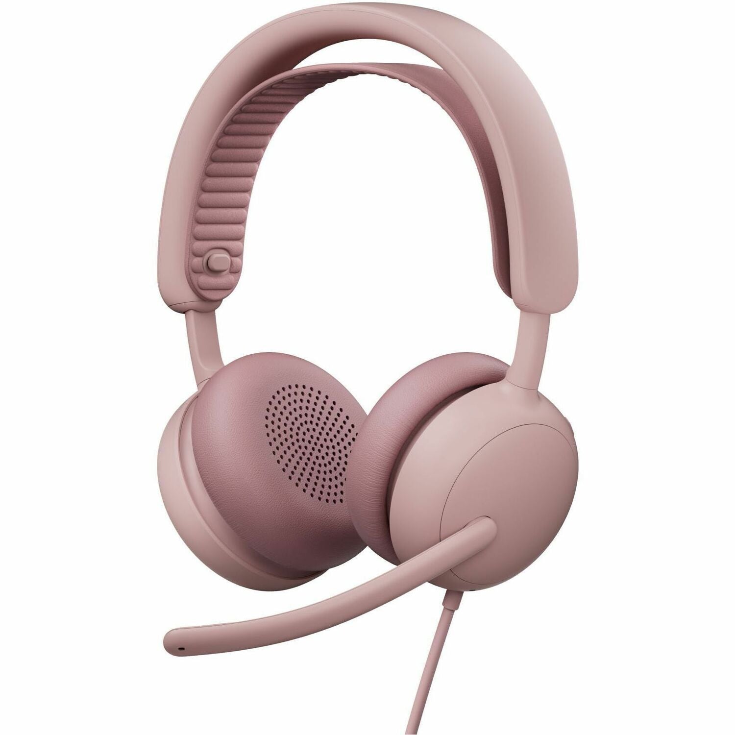 Logitech Zone Wired 2 for Business - Noise-Canceling Headset with Adaptive Hybrid ANC, Microsoft Teams Certified, USB-C with USB-A adapter, Rose - 981-001609