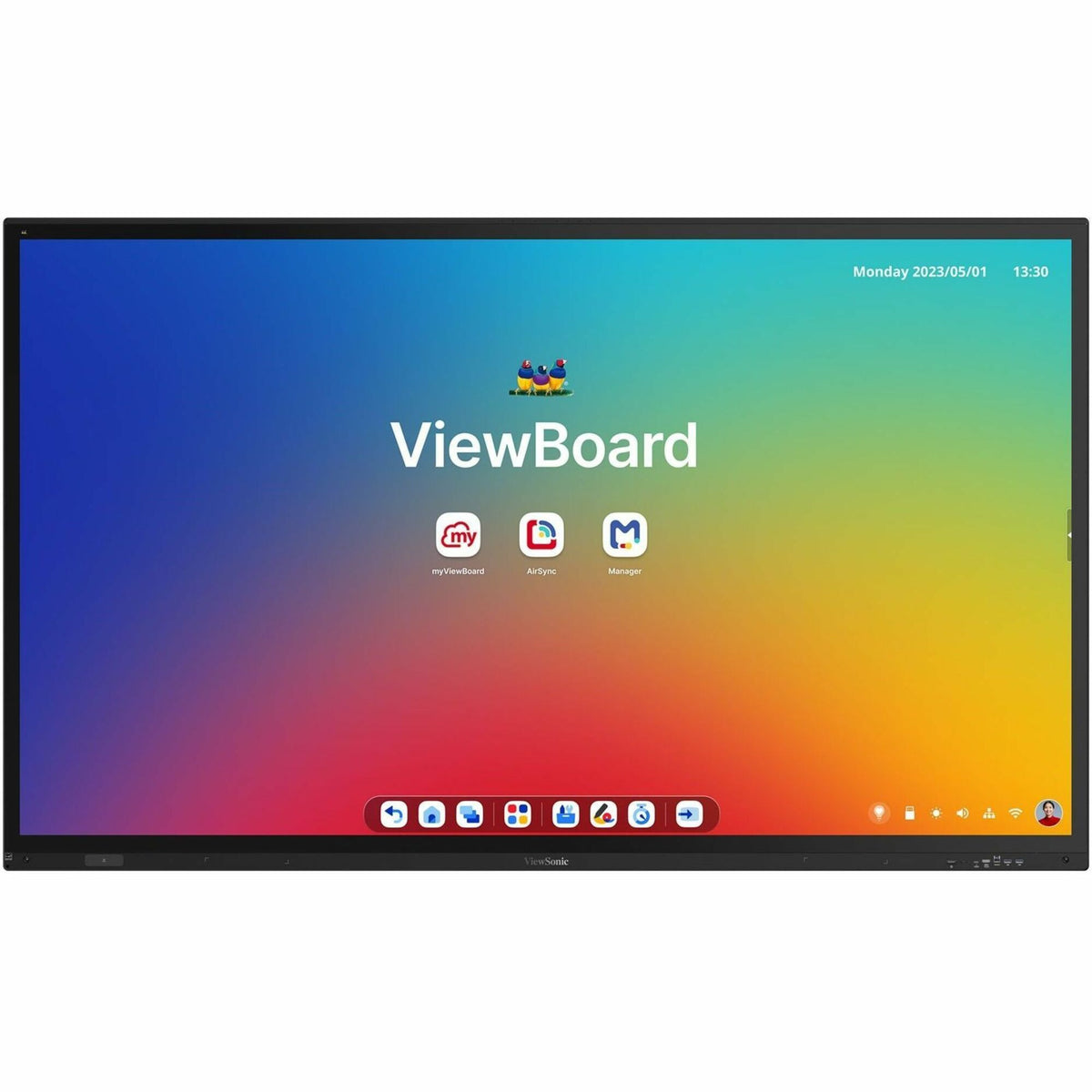 ViewSonic ViewBoard IFP8663 86" PCAP 4K 16:9 Android EDLA-certified interactive flat panel display with integrated microphone and USB-C - IFP8663