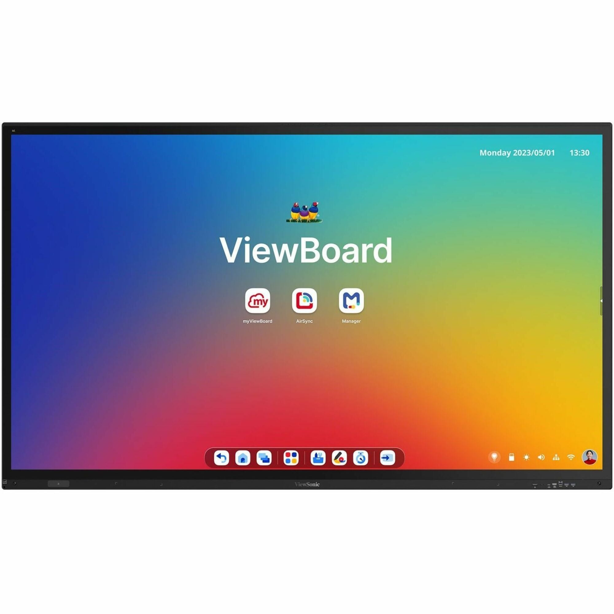 ViewSonic ViewBoard IFP8663 86" PCAP 4K 16:9 Android EDLA-certified interactive flat panel display with integrated microphone and USB-C - IFP8663