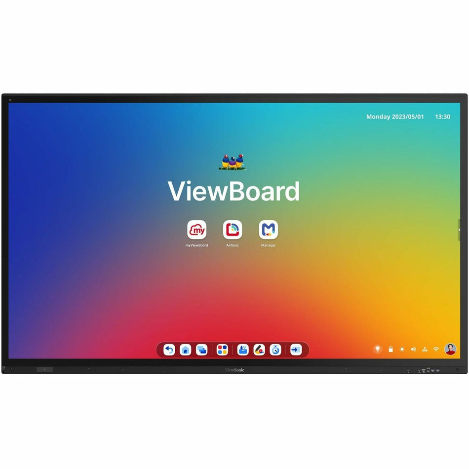 ViewSonic ViewBoard IFP8663 86" PCAP 4K 16:9 Android EDLA-certified interactive flat panel display with integrated microphone and USB-C - IFP8663