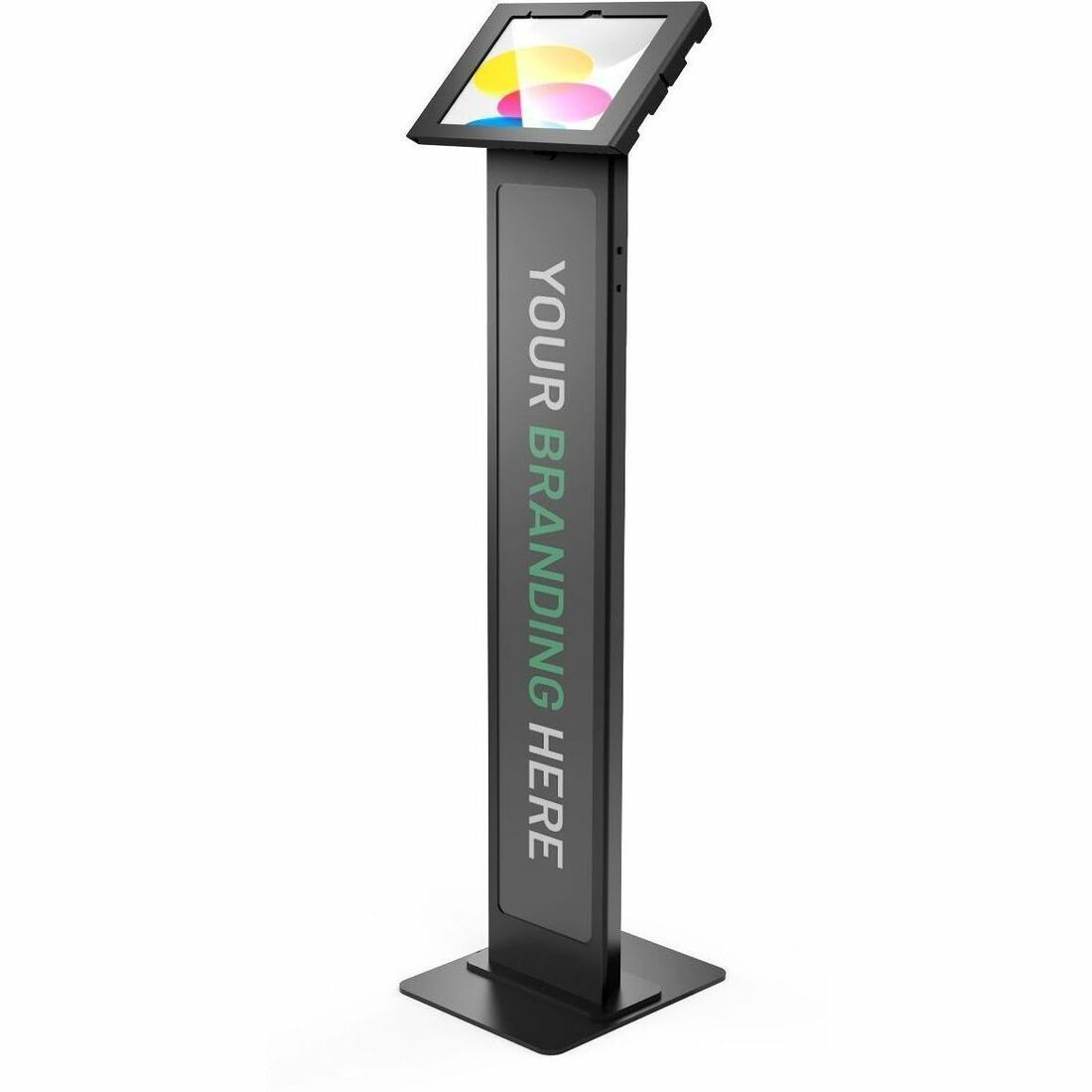 iPad 10th-11th (A16) Gen, Apex Enclosure Brandable Floor Stand Black - 140B209APXB