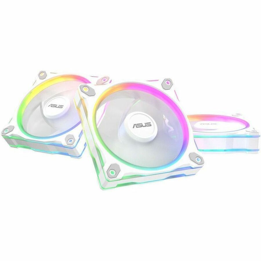 Asus Prime MR120 ARGB Reverse Cooling Fan - 3 Pack - PRIME MR120 FAN ARGB REVERSE WHITE 3IN1