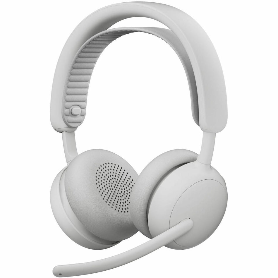 Logitech Zone Wireless 2 ES - Noise-Canceling Wireless Headset with Adaptive Hybrid ANC, Bluetooth, Off-White - 981-001507