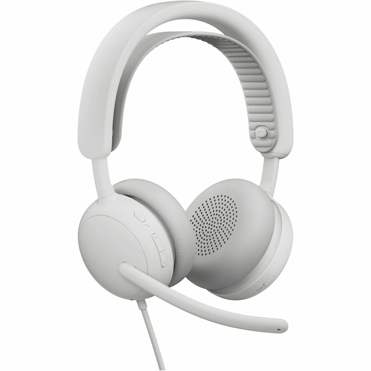 Logitech Zone Wired 2 - Noise-Canceling Headset with Adaptive Hybrid ANC, USB-C with USB-A adapter, Offwhite - 981-001614