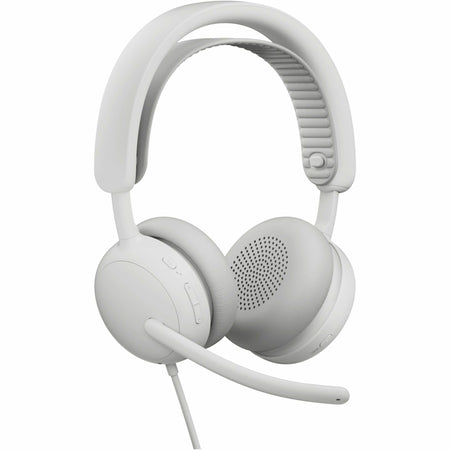 Logitech Zone Wired 2 - Noise-Canceling Headset with Adaptive Hybrid ANC, USB-C with USB-A adapter, Offwhite - 981-001614