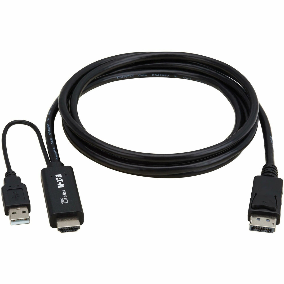 Tripp Lite series HDMI to DisplayPort Active Adapter Cable (M/M) - 4K 60 Hz, USB Power, Black, 1 m - P567-01M-4K6
