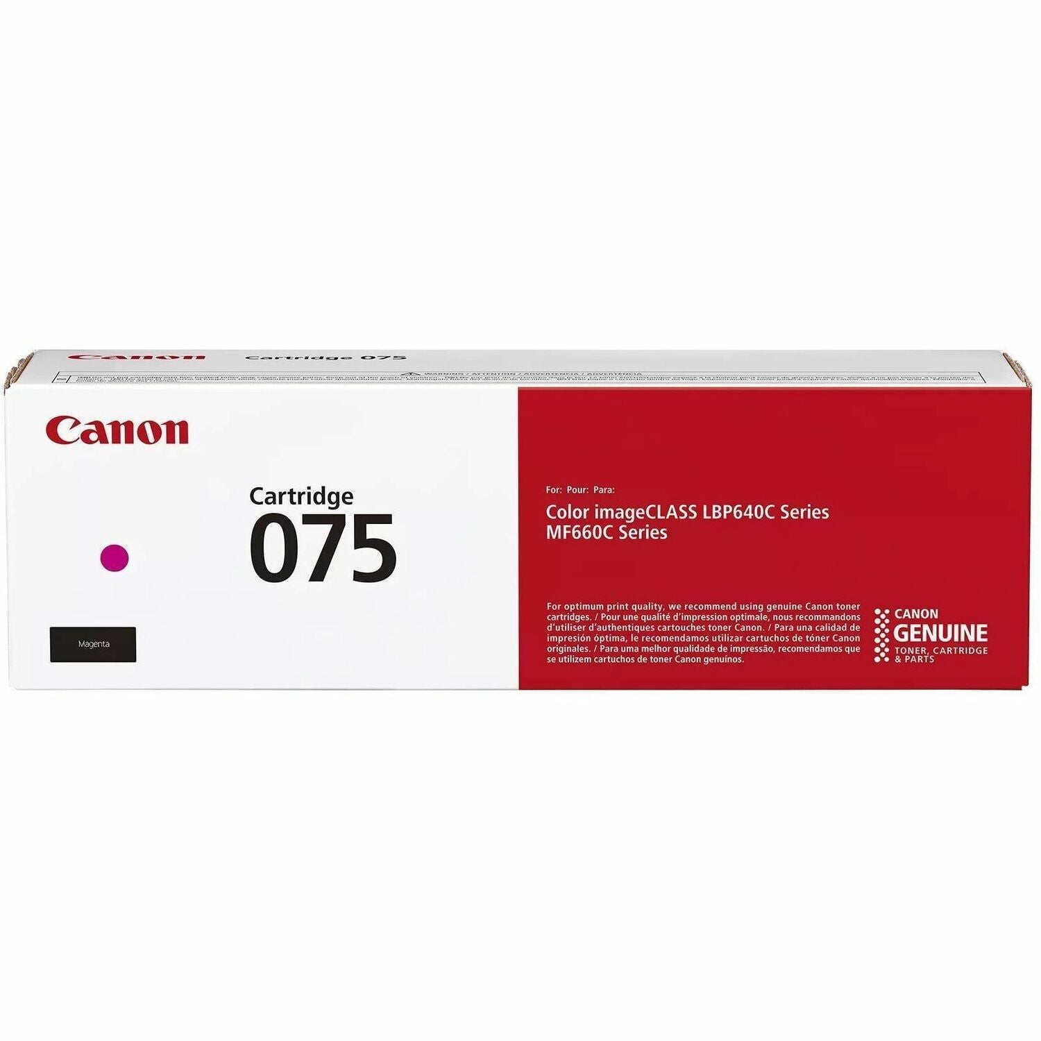 Canon 075 Original Laser Toner Cartridge - Magenta Pack - 6363C001