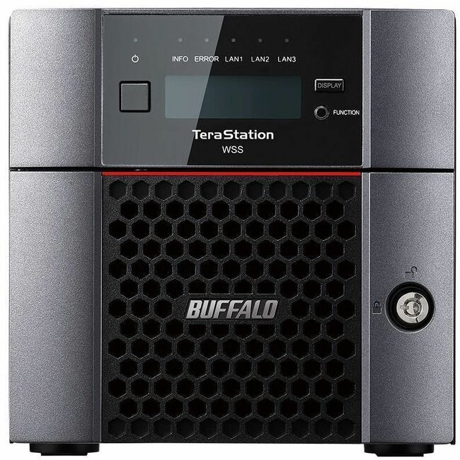 BUFFALO TeraStation WS5220DN 2-Bay Windows Server IoT 2025 Desktop NAS 4TB (2x2TB) HDD Included TAA Compliant - WS5220DN04W5