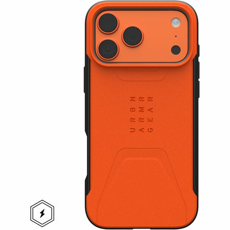 Urban Armor Gear Exclusive Civilian iPhone 17 Pro Max Case - Orange - 114546119797