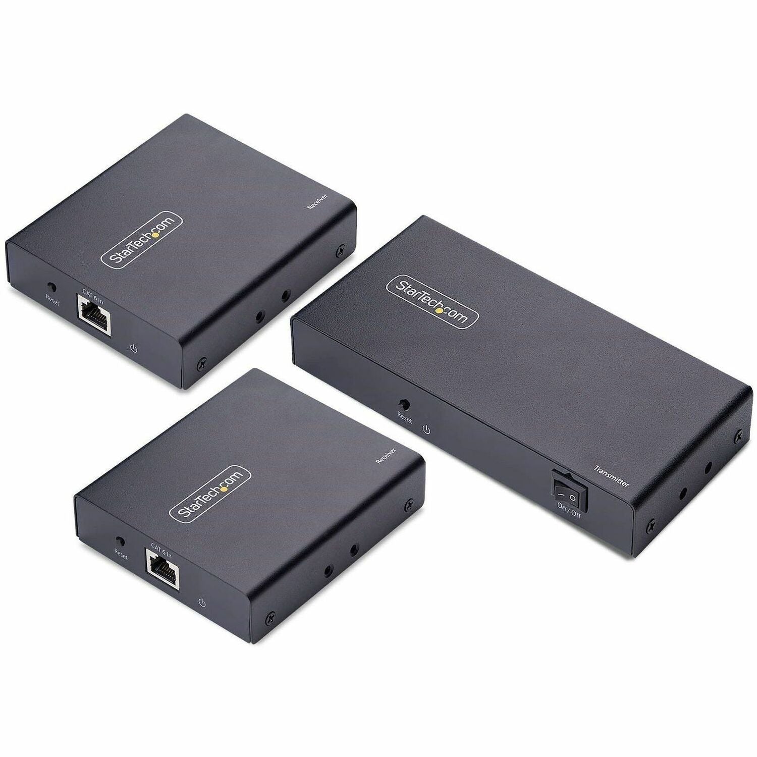 StarTech.com 2-Port HDMI Extender and Splitter Over CAT6, 4K 60Hz, Up to 230ft (70m), 1x2 HDMI over Ethernet Distribution Kit, 1 In 2 Out - 4K7012IC-EXTEND-HDMI
