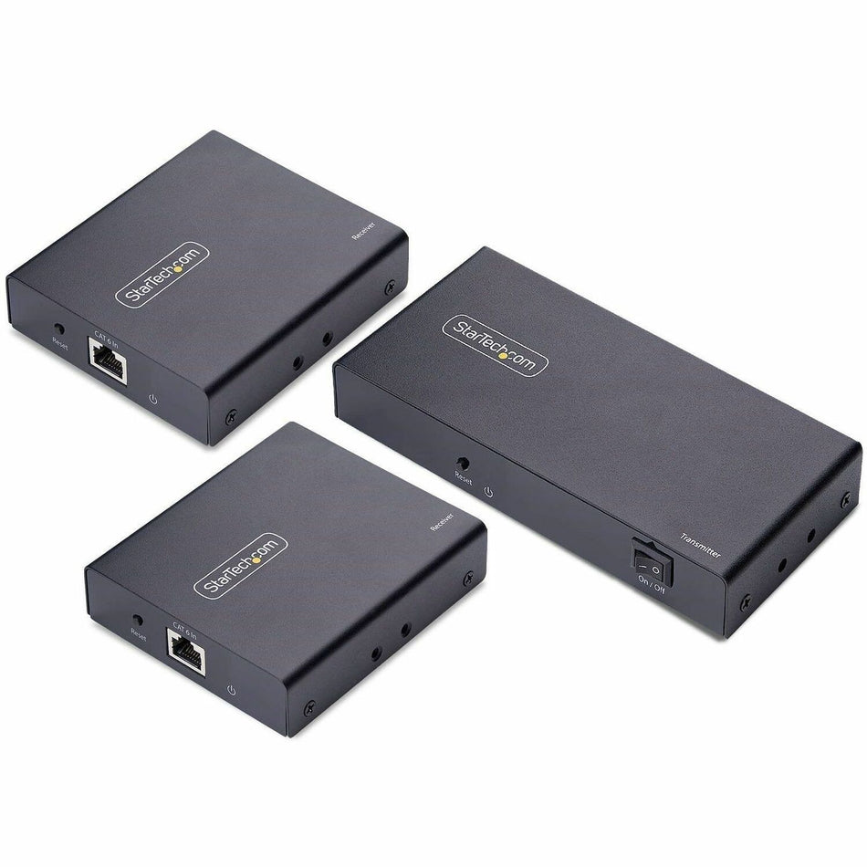 StarTech.com 2-Port HDMI Extender and Splitter Over CAT6, 4K 60Hz, Up to 230ft (70m), 1x2 HDMI over Ethernet Distribution Kit, 1 In 2 Out - 4K7012IC-EXTEND-HDMI