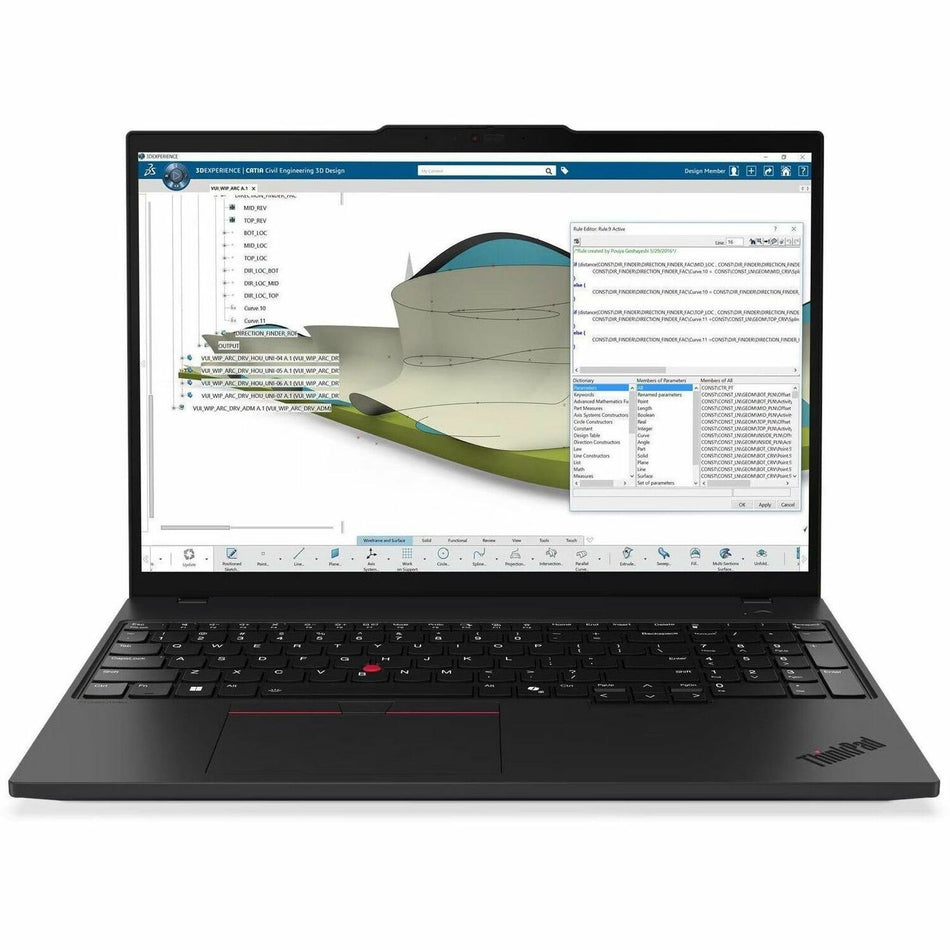 Lenovo ThinkPad P16s Gen 4 21QV003KUS 16" Mobile Workstation - WUXGA - 60 Hz - Intel Core Ultra 7 2nd Gen 265H - vPro Technology - 32 GB - 1 TB SSD - English Keyboard - Black - 21QV003KUS
