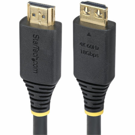 StarTech.com 8ft (2.4m) High Speed HDMI Cable with Gripping Connectors, 4K 60Hz/1440p 144Hz, 18Gbps, UHD HDMI 2.0 Cord, TPE Jacket - HDMI2-CABLE-GRIP-8F