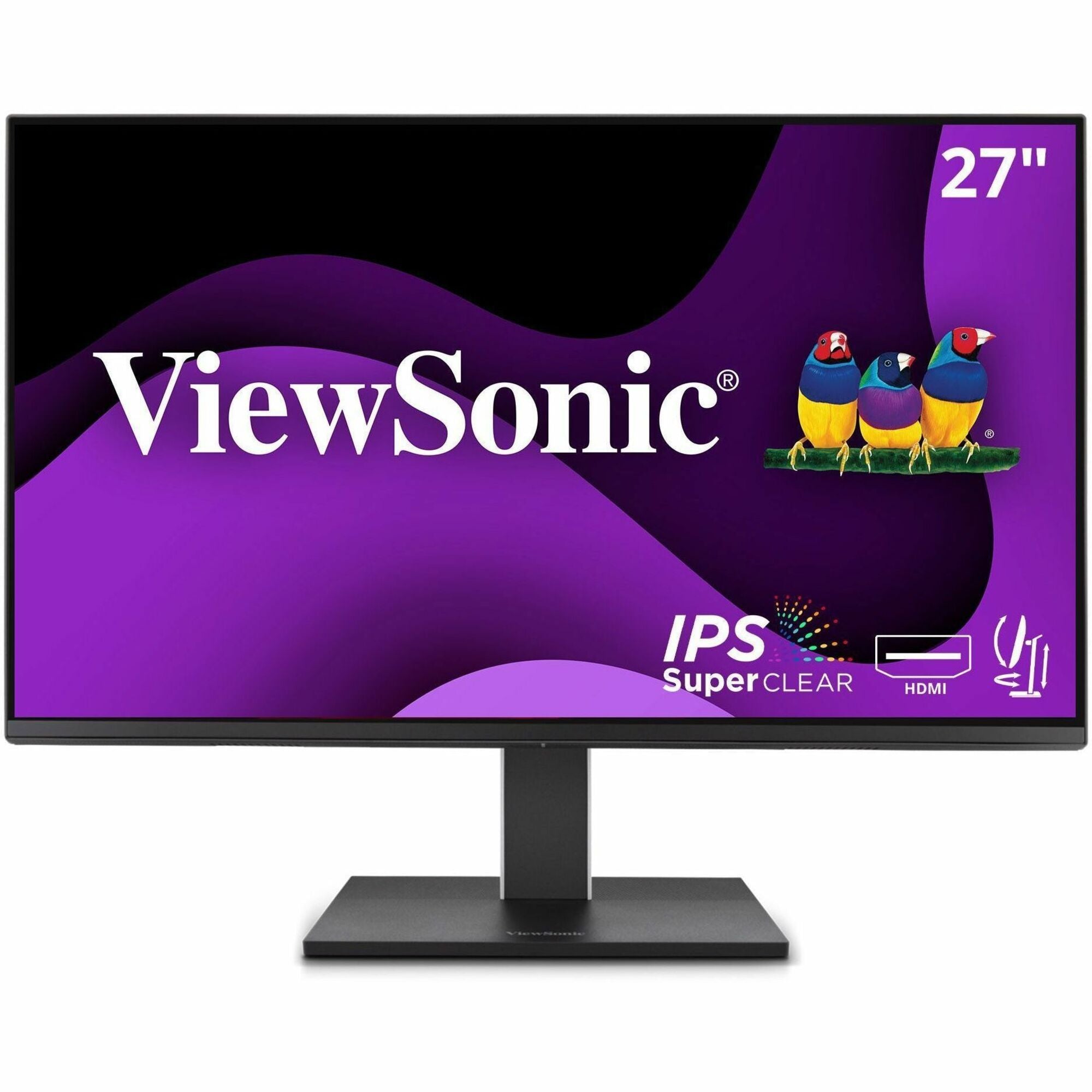 ViewSonic VG2751 27 Inch IPS 1080p Ergonomic Monitor with Full Adjustability, 100Hz, 4-Port USB Hub, HDMI, DisplayPort, and USB C Inputs for Home and Office - VG2751