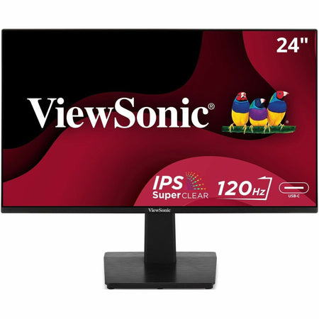 Viewsonic VA2448-MHU 24 Inch Full HD 1080p IPS Monitor with 120Hz, Variable Refresh Rate, Eye Care, HDMI, VGA, and USB C Inputs for Home and Office - VA2448-MHU