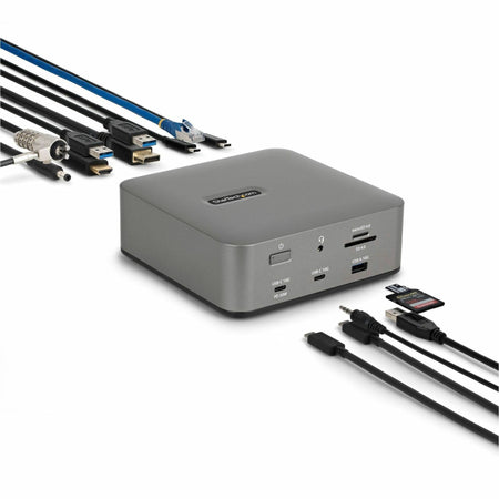 StarTech.com Thunderbolt 5 Docking Station, DP/HDMI, Triple Monitor Dock up to 4K 144Hz or Dual 8K 60Hz, 5x USB Ports/140W Laptop Charging - 215N-TB5USB4DOCK