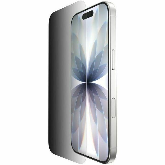 Belkin InvisiGlass Privacy Filter Screen Protector for iPhone 17 / iPhone 16 Pro, Gen 2 Black, Transparent - OVA169FQ-REV