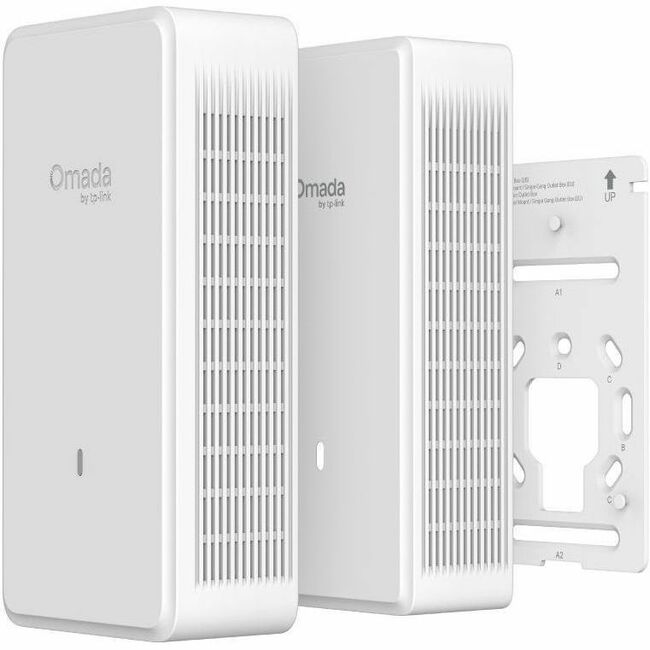 Omada EAP775-Wall Tri Band Wi-Fi 7 IEEE 802.11 a/b/g/n/ac/ax/be 5.63 Gbit/s Wireless Access Point - Indoor - EAP775-Wall