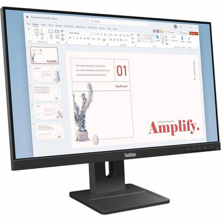 Lenovo ThinkVision E24-40 24" Class Full HD LED Monitor - 16:9 - Raven Black - 64BAMAT1UZ
