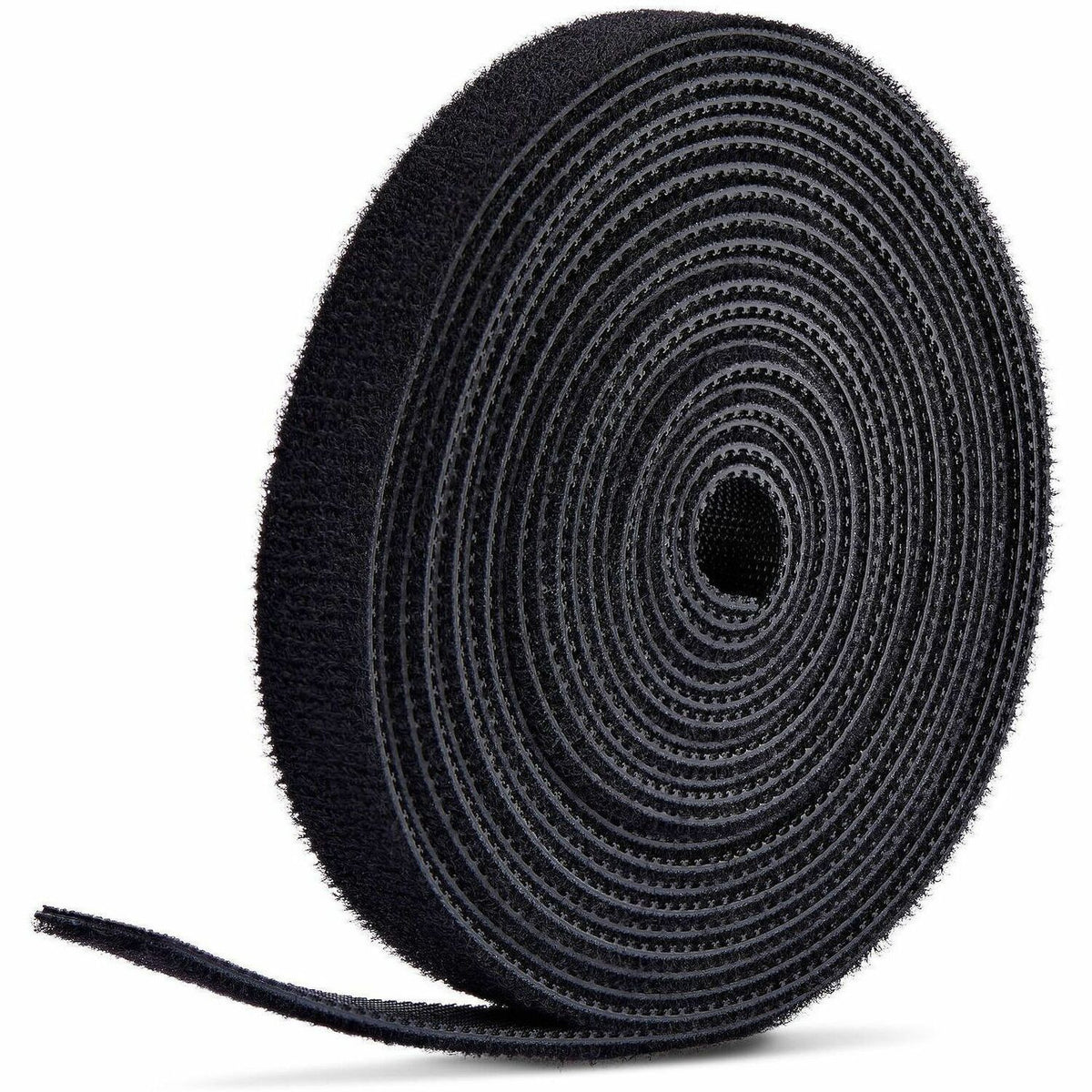StarTech.com 75ft (22.8m) Hook and Loop Roll, 0.5in Wide, Black, Cut-to-Size Reusable Cable Ties, Fastener Tape, Adjustable Fabric Wraps - HKLP7505B