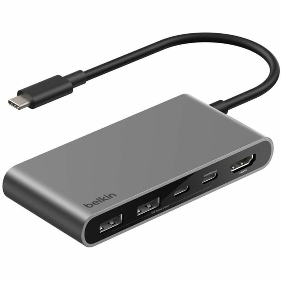 Belkin 5-Port USB-C Hub - USB-C to 2xUSB-A, 2xUSB-C, 1x4K HDMI - Docking Station - Black - AVC022FQSGY