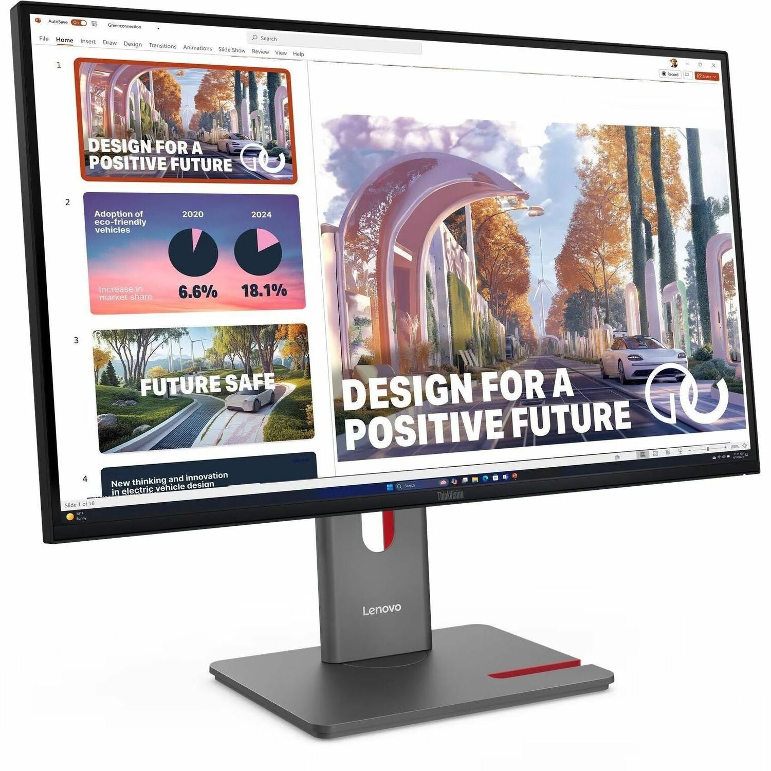 Lenovo ThinkVision P27QD-40 27" Class WQHD LED Monitor - 16:9 - Raven Black - 64B3GAR2UZ