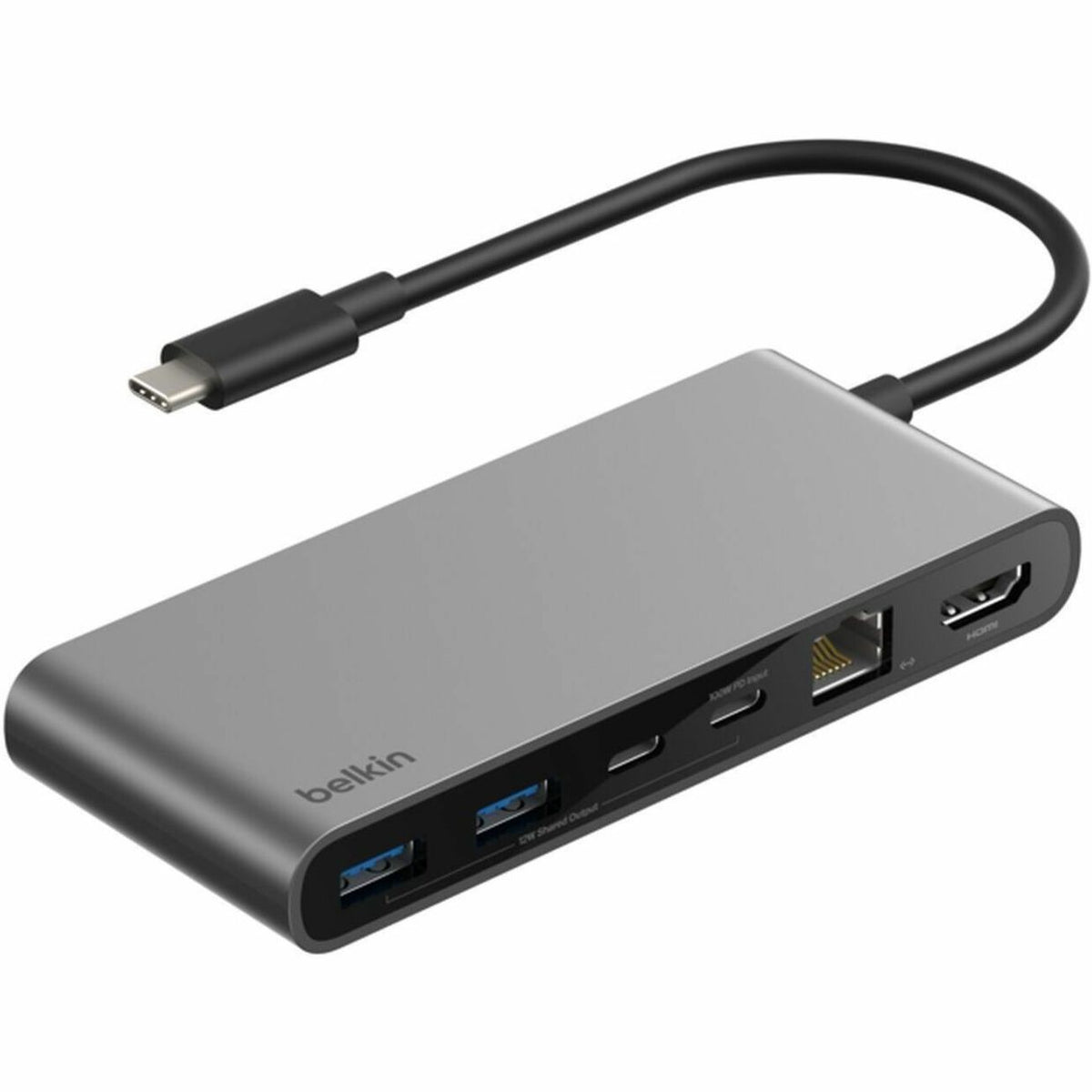 Belkin Connect 8-Port USB-C Hub with 2.5Gb Ethernet, Space Gray - INC024fqSGY
