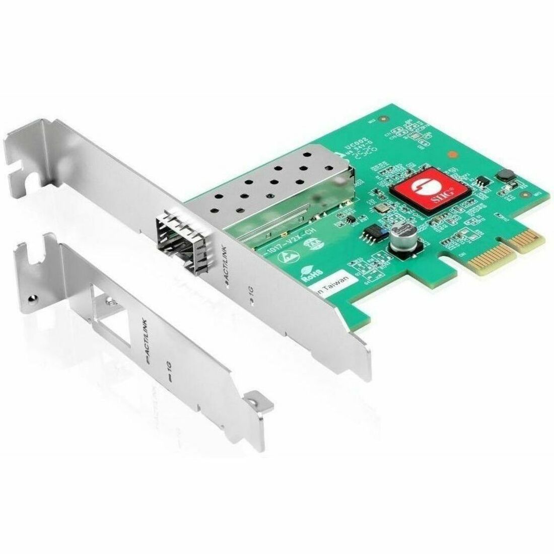 SIIG Single Port 1G SFP Ethernet Network PCIe Card - 1Gbps - TAA Compliant - CN-GP1411-S1