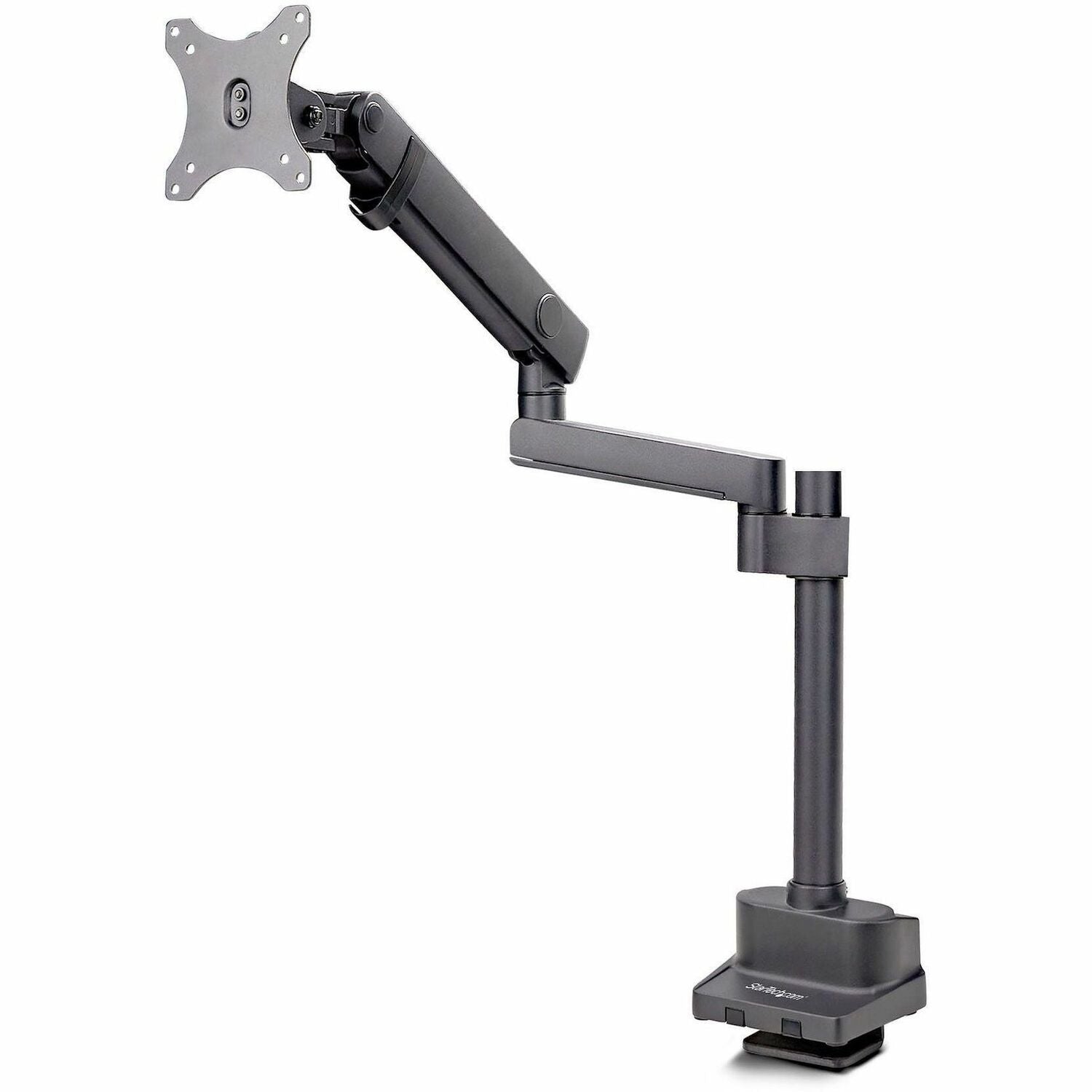 StarTech.com Desk Mount Monitor Arm, Up to 40inch Screen/17.6lb (8kg), Mechanical Spring-Assisted Arm, C-Clamp/Grommet, VESA 75x75/100x100 - ARMPIVOT2