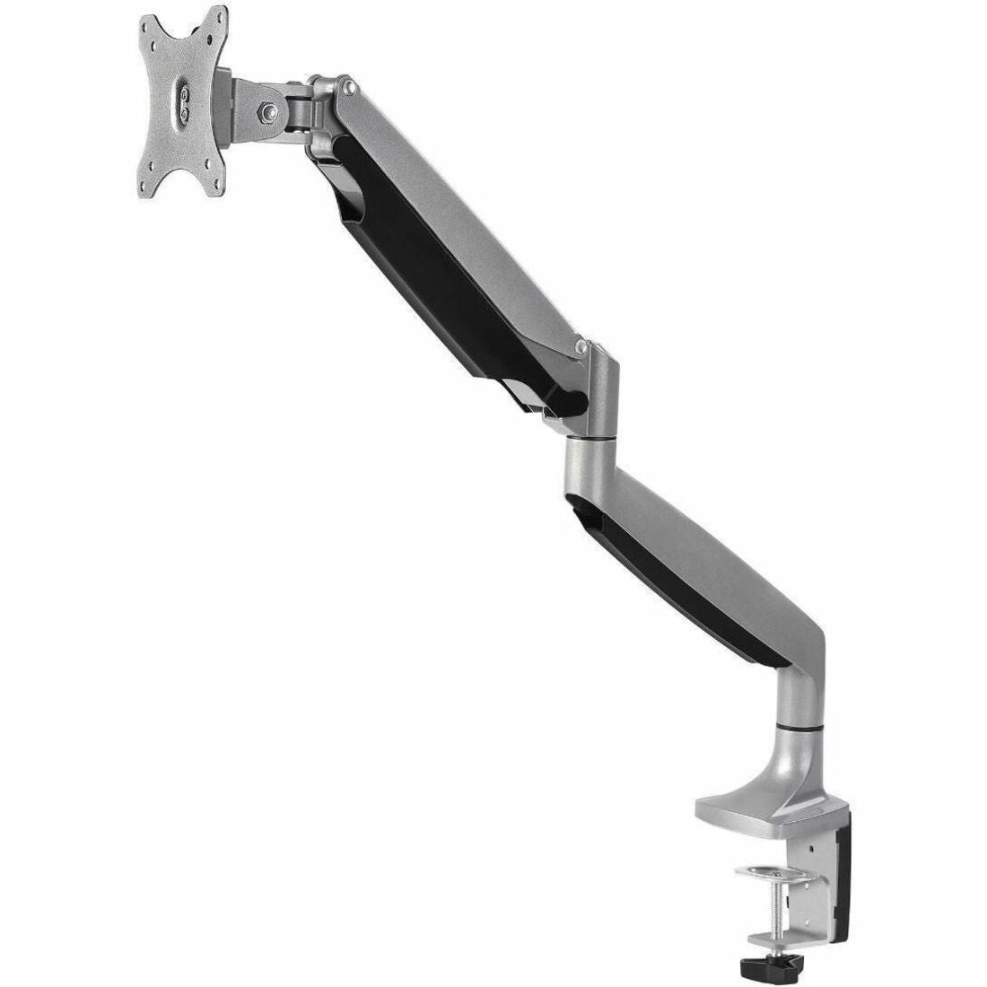 SIIG Single 45" Monitor Arm Mount 26.4 lbs-Gray - Fits17"-45" Screens, up to 26.4 lbs, VESA 75/100/200 - CE-MT5B11-S1