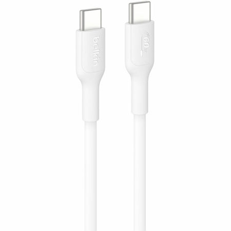 Belkin BoostCharge USB-C to USB-C Cable 60W, 3.3ft/1m, White - CAB023FQ1MWH