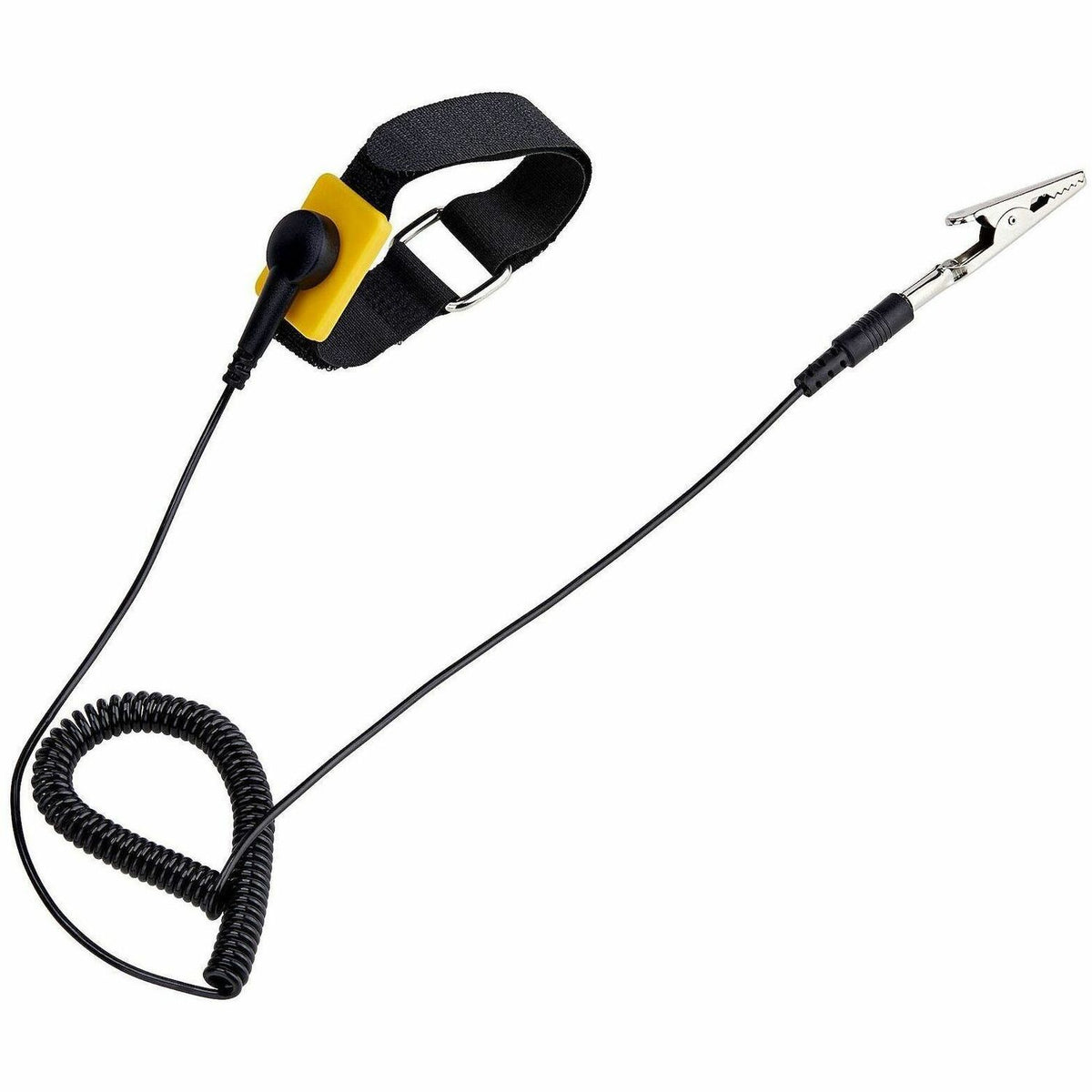 StarTech.com Antistatic Wrist Strap with Grounding Cable, ESD Electrostatic Discharge Band, 5ft / 1.5m Detachable Cord, TAA- Compliant - ESD-WRIST-STRAP