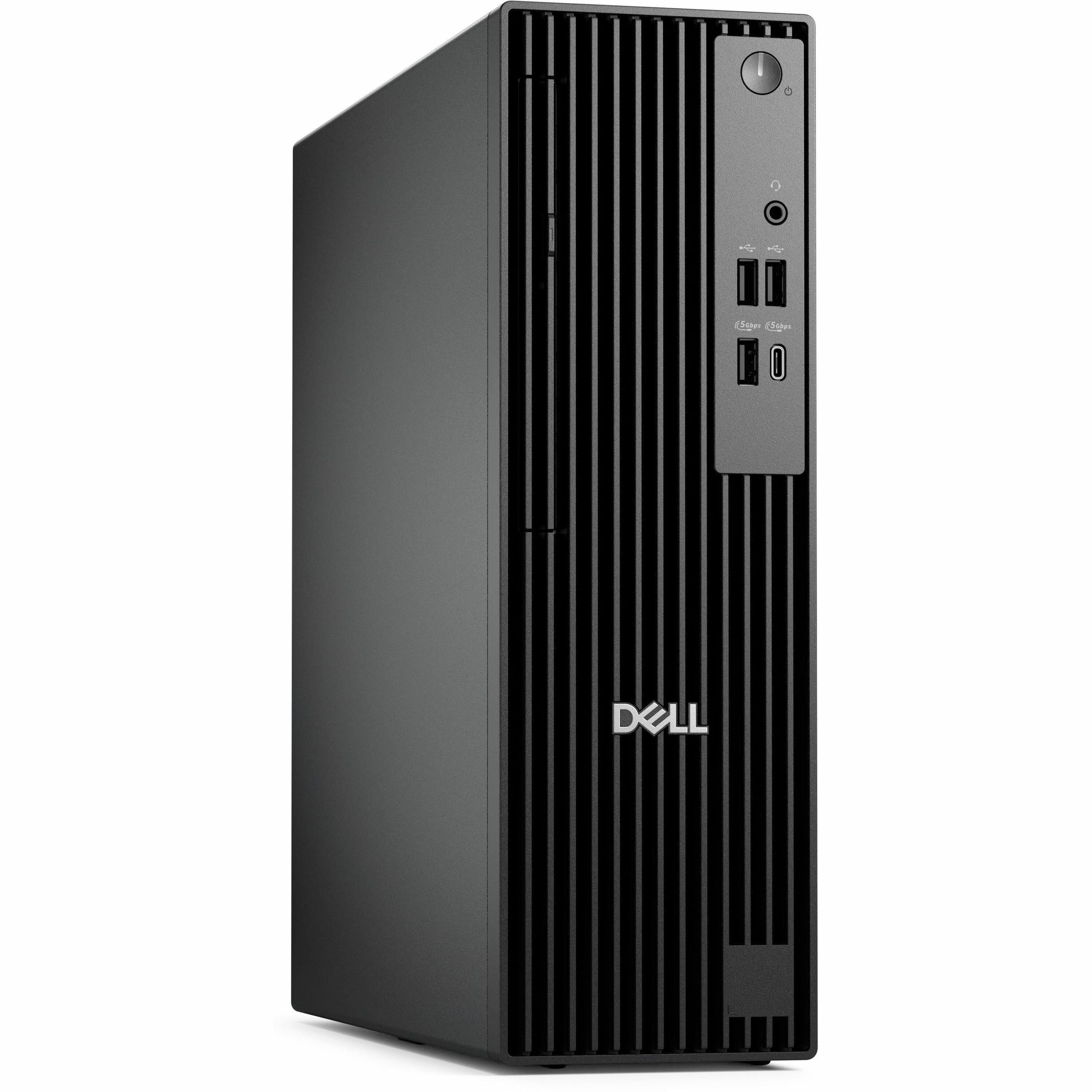 Dell Pro Slim QCS1255 Desktop Computer - AMD Ryzen 5 PRO 8500G - 16 GB - 512 GB PCI Express NVMe 4.0 SSD - Slim PC - Standard Black - VG3TC