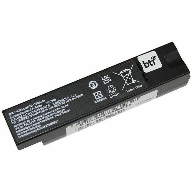 BTI BTRY-DS81EAB0E-00-BTI 3.7V 9.25WH LI-ION SCANNER BATTERY FOR ZEBRA - BTRY-DS81EAB0E-00-BTI