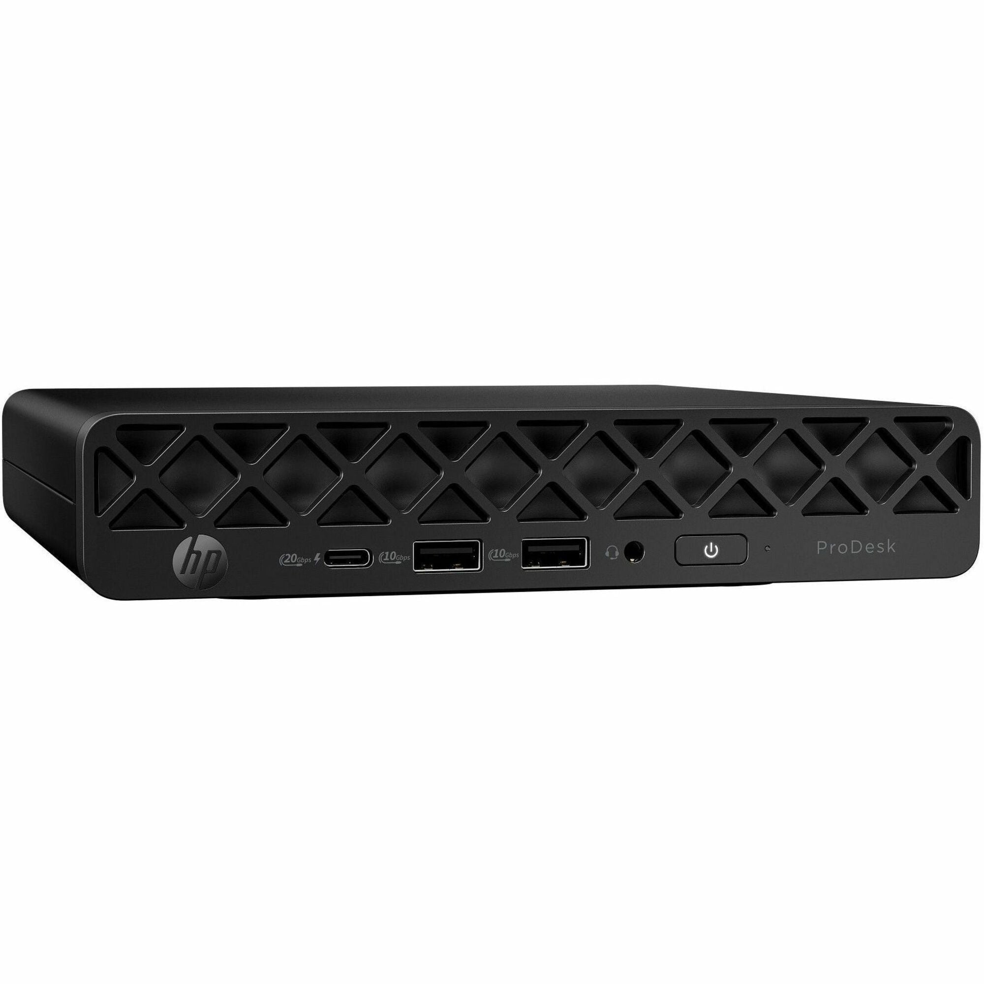 HP ProDesk 4 G1i Desktop Computer - Intel Core Ultra 7 265T - vPro Technology - 64 GB - 1 TB PCI Express NVMe SSD - Mini PC - Jack Black - D32LNUT#ABA